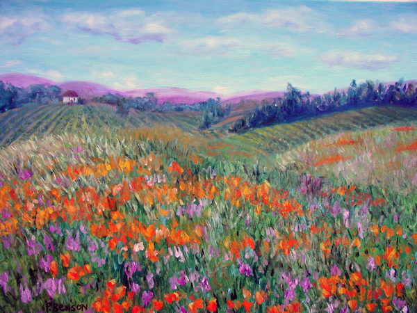 Poppies and Lupine